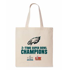 Eagles - NFL 2025 Super Bowl LIX Multi Champ Overtime Canvas Tote