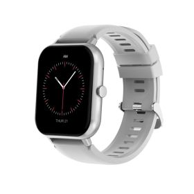 Smart Watch (Answer/Make Call); 1.83'' Full Touch Screen Smartwatch With BT Call; 100+ Sport Modes; Ai Control; Built-in Games; Heart Rate Sleep (Color: Silver Grey)