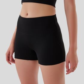No Need To Wear Underwear Sports Shorts (Option: Black-Xl)